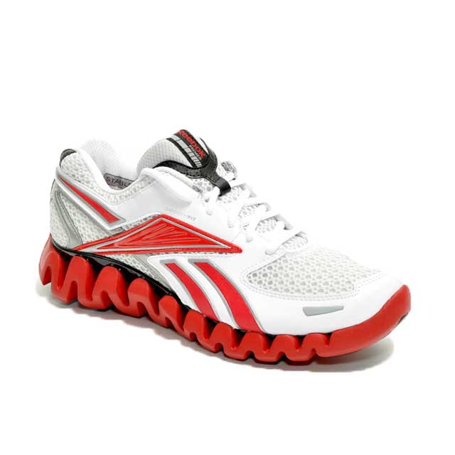 Rot,Weiss Reebok Zigtech Zibglaze White/Red