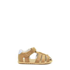 Benjie - Muzzano Barefoot  Premiers pas Cognac Bleu ciel