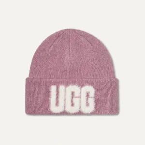 Ugg - W's FUZZY UGG LOGO BEANIE