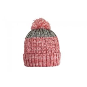 Complement europe - 720183566 BONNET FILLE ROSE GRIS ECRU