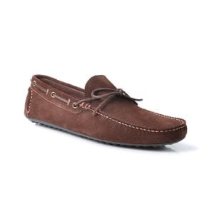S & p - Mocassin En Cuir Velours
