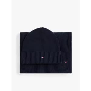 Tommy hilfiger - M's TH FLAG BEANIE & SCARF GP