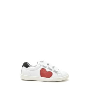 Benjie - Montreux velcro  Enfant Blanc Rouge