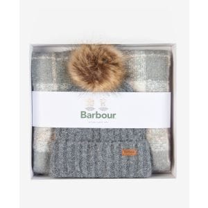 Barbour - W's Barbour Saltburn Beanie & Tartan Scarf Gift Set