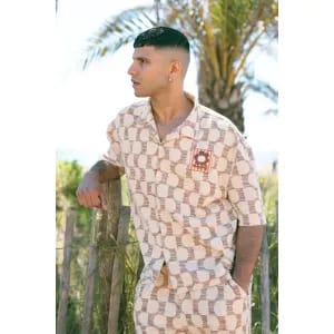 Natif - M's Chemise Jacquard Homme Tulip