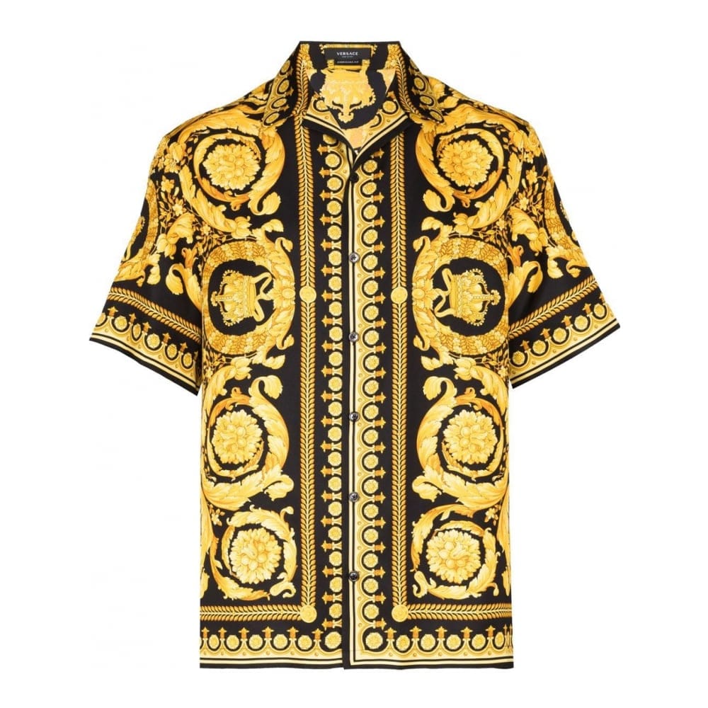 Versace - Chemise à manches courtes 'Barocco Print' pour Hommes