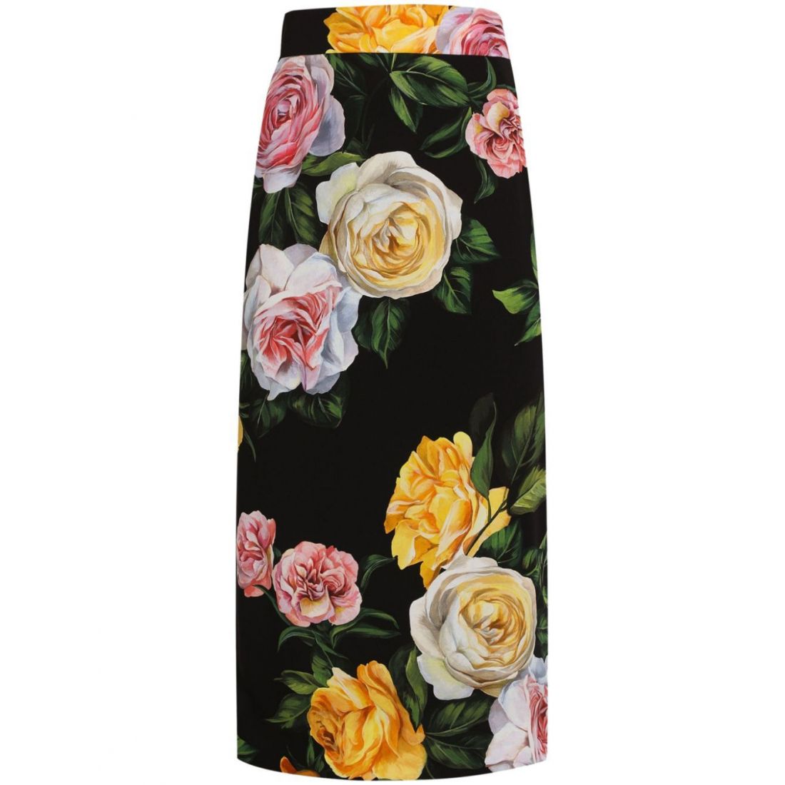 Dolce&gabbana - Jupe Midi 'Floral-Print' pour Femmes