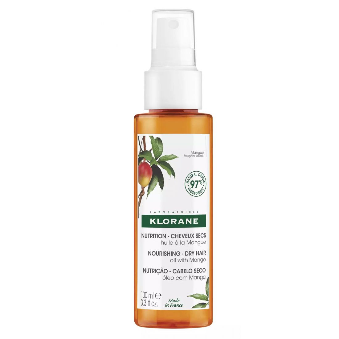 Klorane - Huile Nutrition à La Mangue - 100 ml