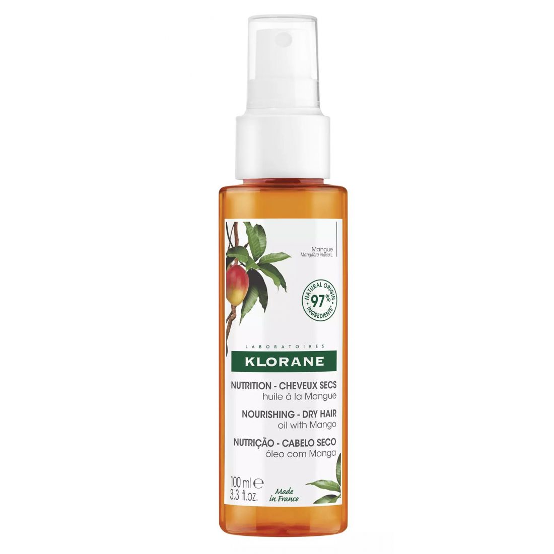 Klorane - Huile Cheveux 'La Mangue' - 100 ml