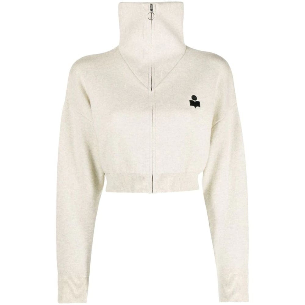 Isabel marant etoile - Cardigan 'Oxane Logo Embroidered' pour Femmes
