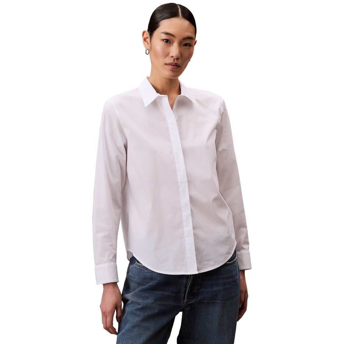 Calvin klein jeans - Femmes's 'Stretch Relaxed Button-Down' Chemise