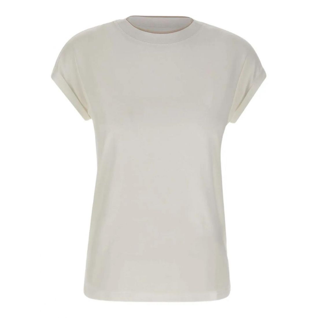Eleventy - T-shirt 'Cuffed Crew-Neck' pour Femmes