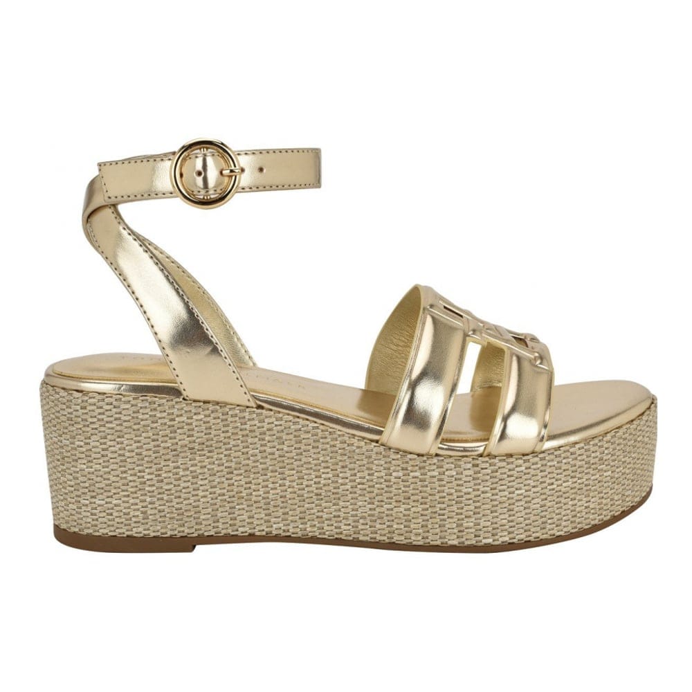Tommy hilfiger - 'Vastie Raffia Platform Wedge Sandals' pour Femmes