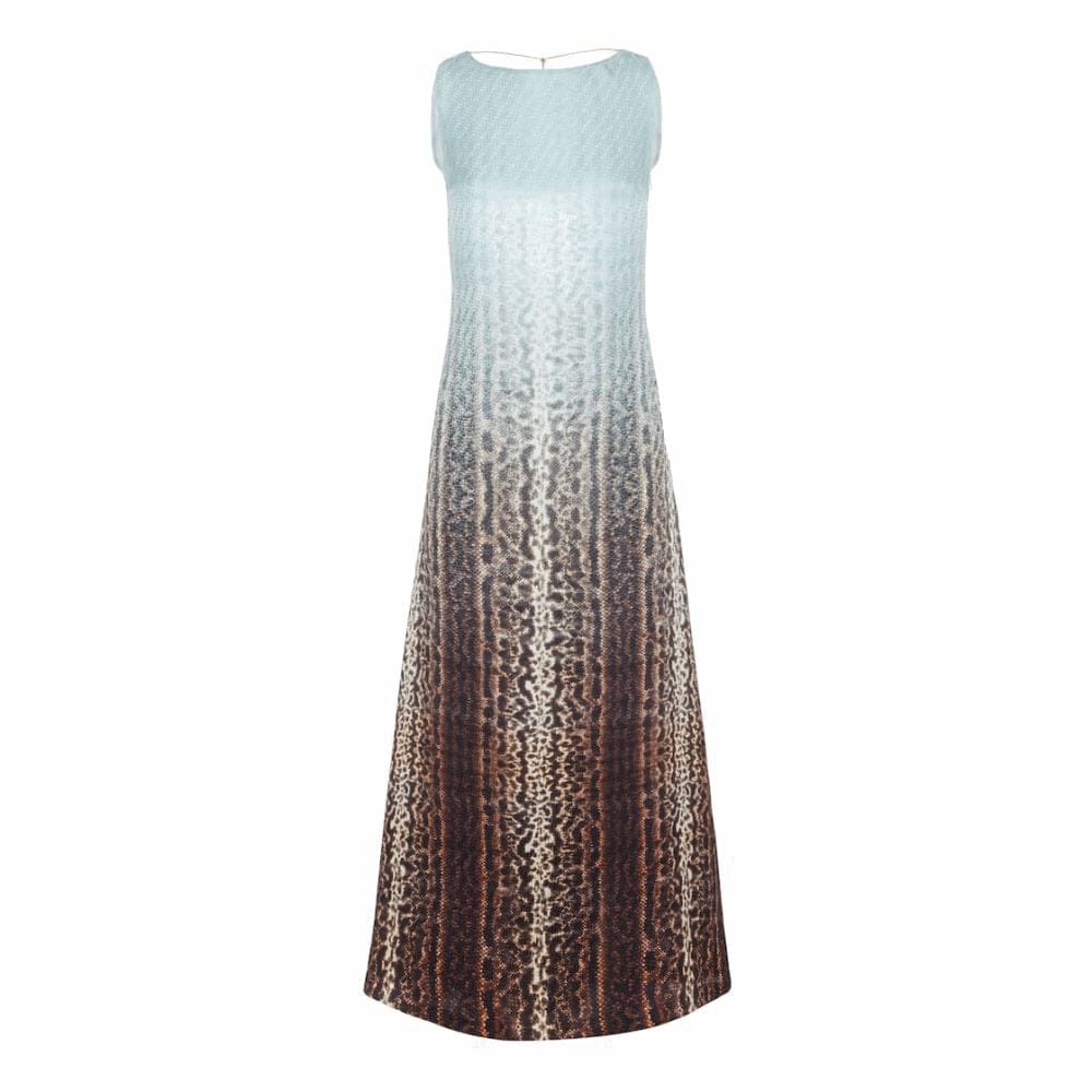 Fendi - Robe maxi 'Ff-Jacquard Snake' pour Femmes