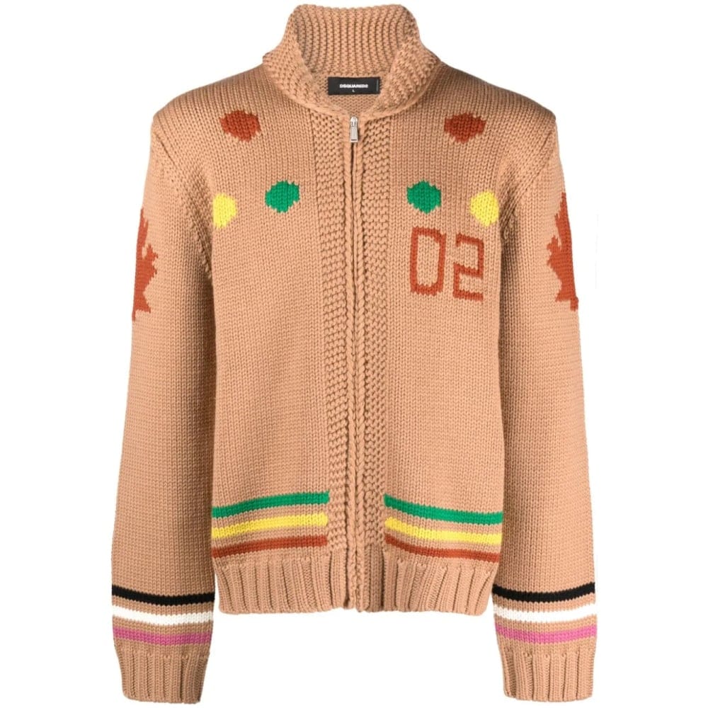 Dsquared2 - Cardigan 'Intarsia Zip Up' pour Hommes