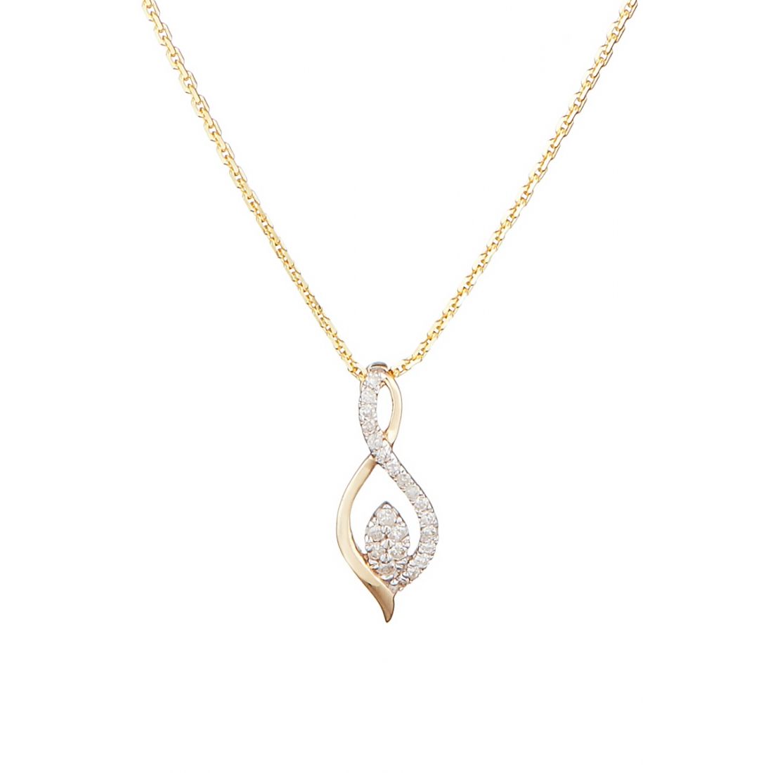 Di joya - Pendentif sur chaine 'Luna' pour Femmes