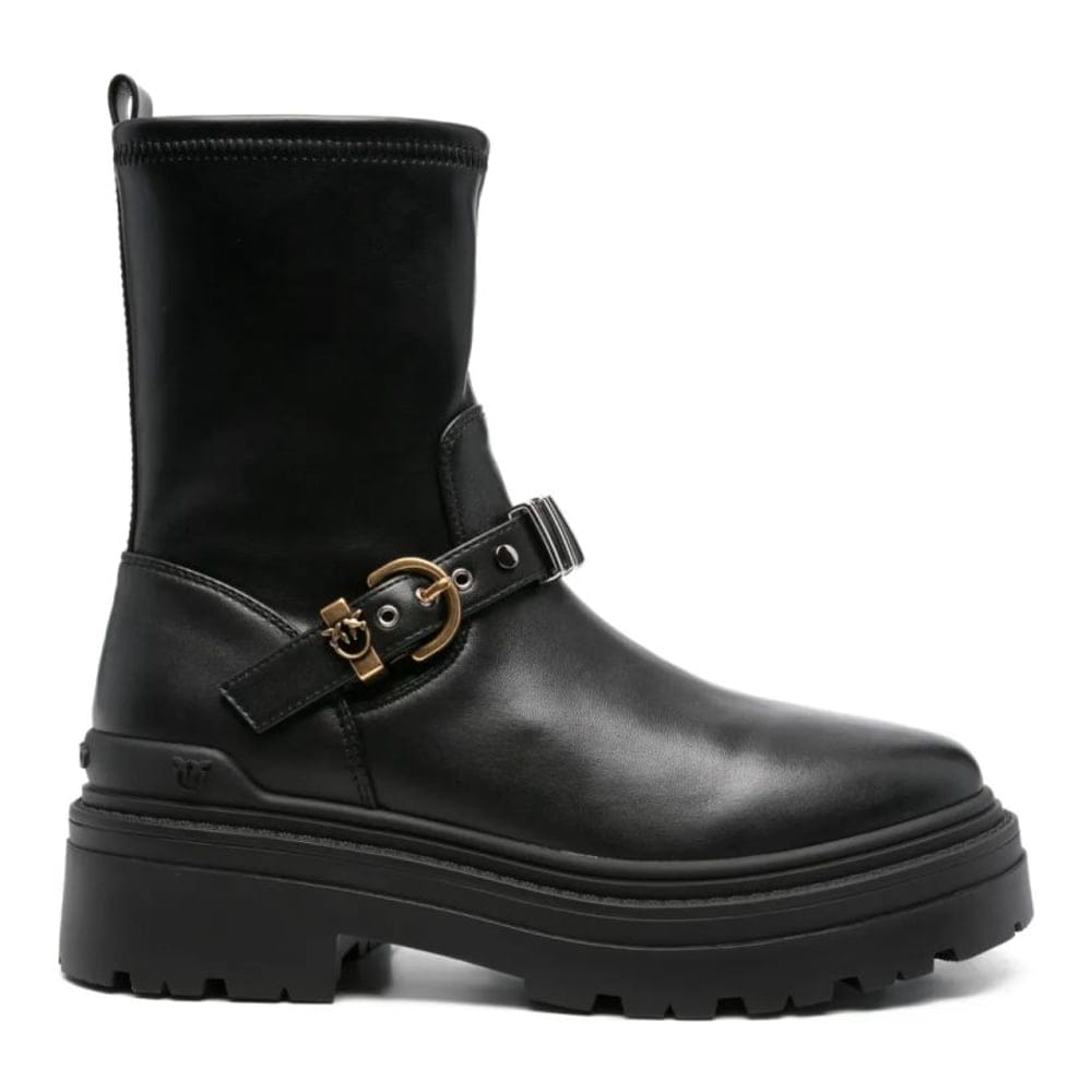 Pinko - Bottes à plateforme 'Buckle-Embellished' pour Femmes