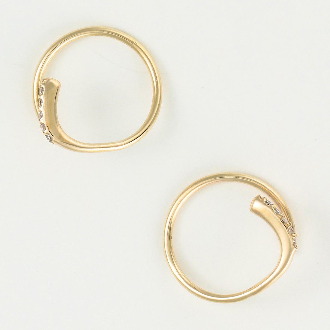Atelier du diamant - Boucles d'oreilles 'Joli Tourbillon Diamant' pour Femmes
