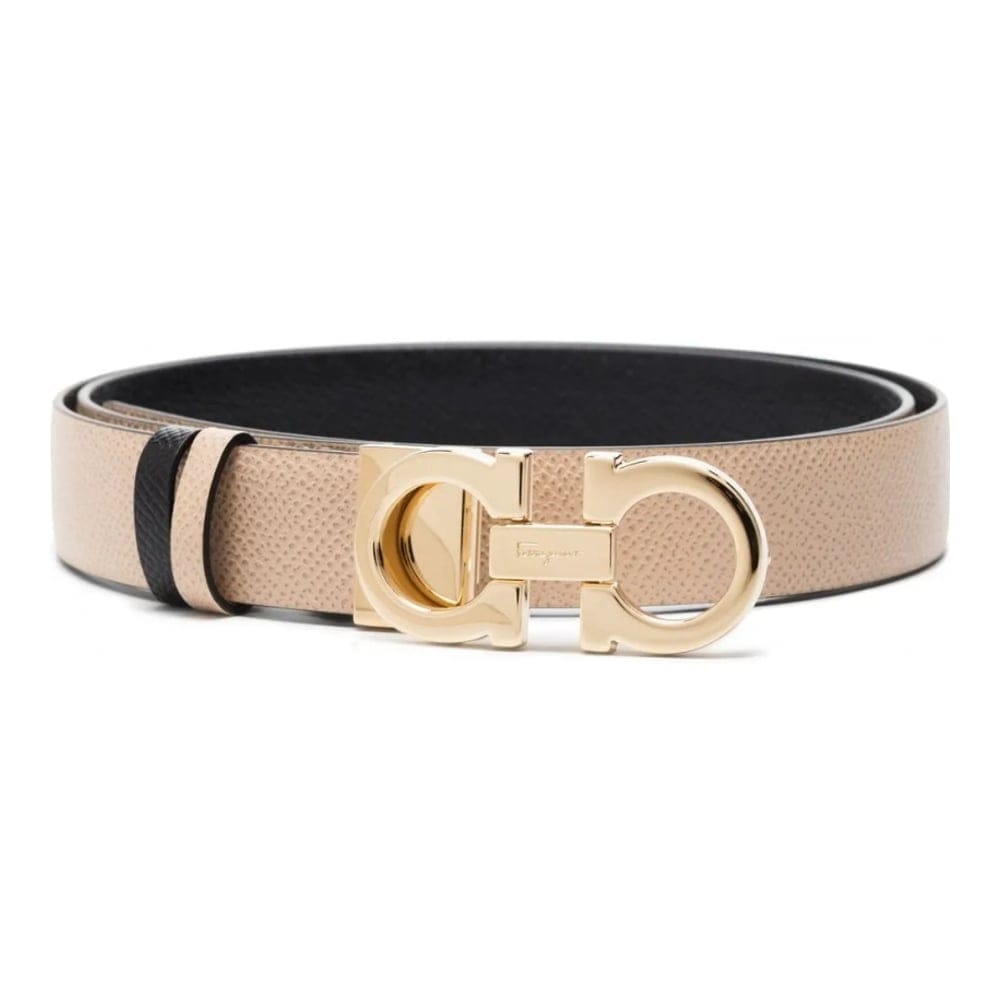 Ferragamo - Ceinture 'Gancini-Buckle Reversible' pour Femmes