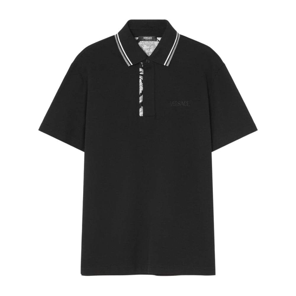 Versace - Polo 'Barocco Embroidered' pour Hommes