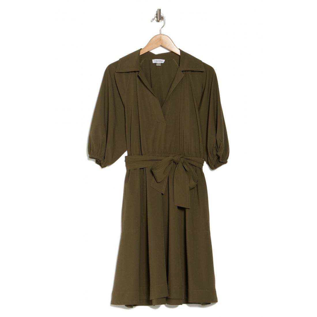 Calvin klein - Robe chemise 'Puff Sleeve A-Line' pour Femmes