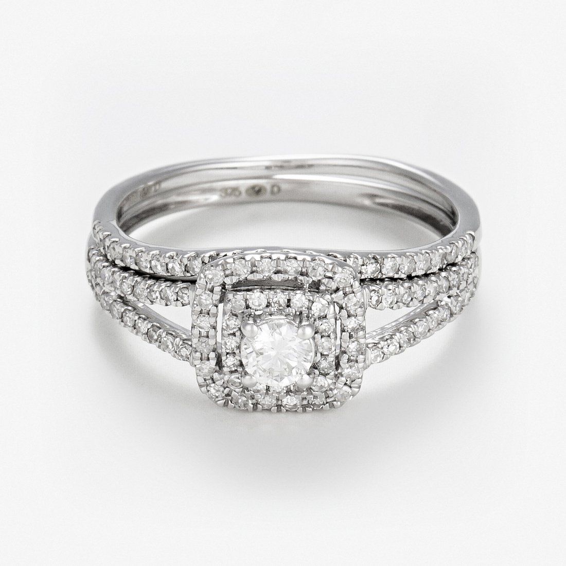 Diamanta - Bague 'Carré Somptueux' pour Femmes