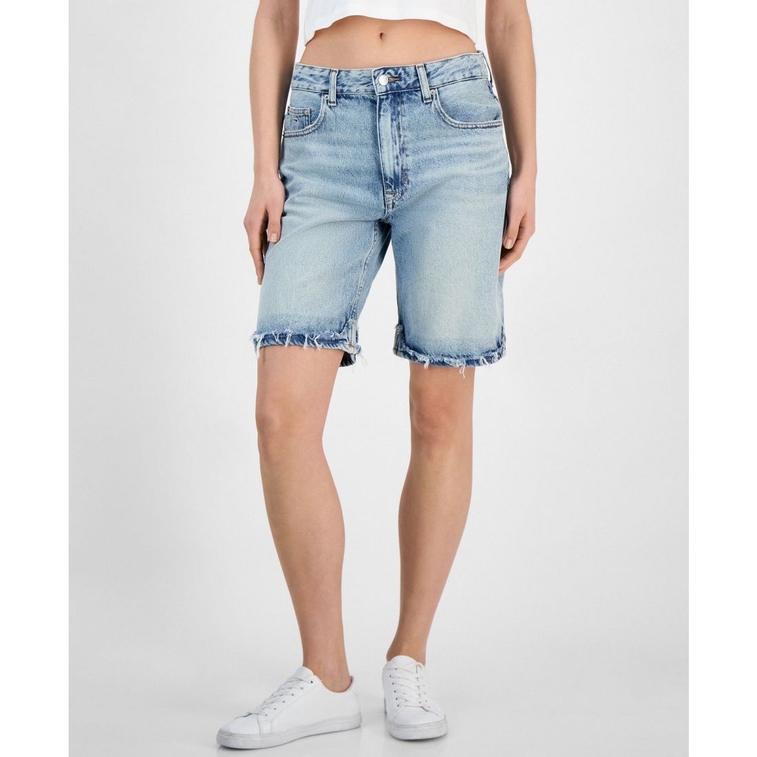 Tommy jeans - 'Mia Relaxed Denim Bermuda Shorts' pour Femmes