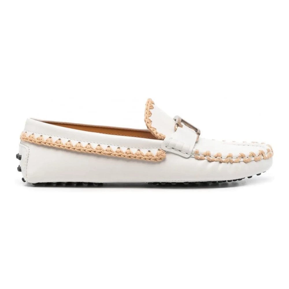 Tod's - Mocassins 'Whipstitch Buckled' pour Femmes