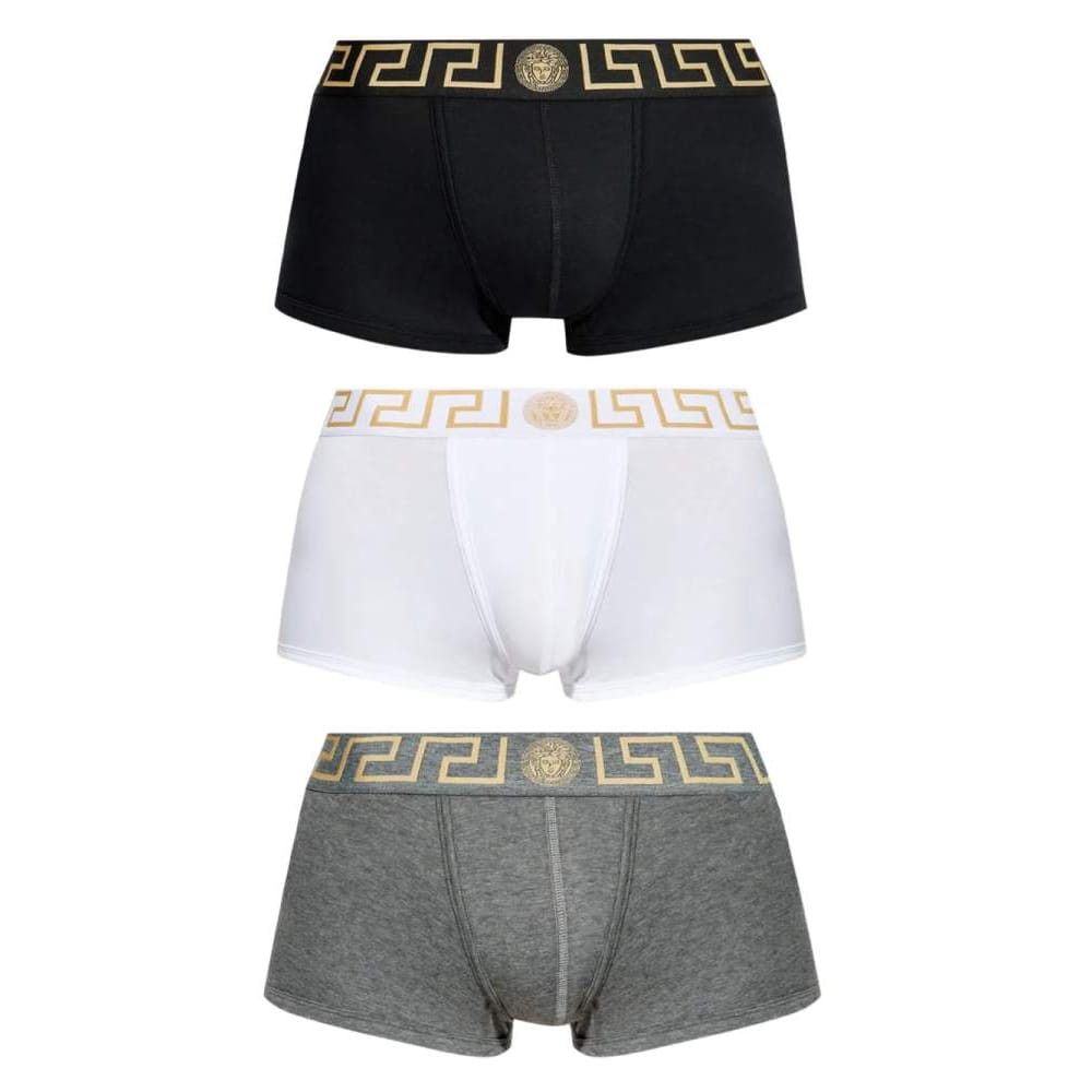 Versace - Boxer 'Greca Border' pour Hommes - 3 Pièces