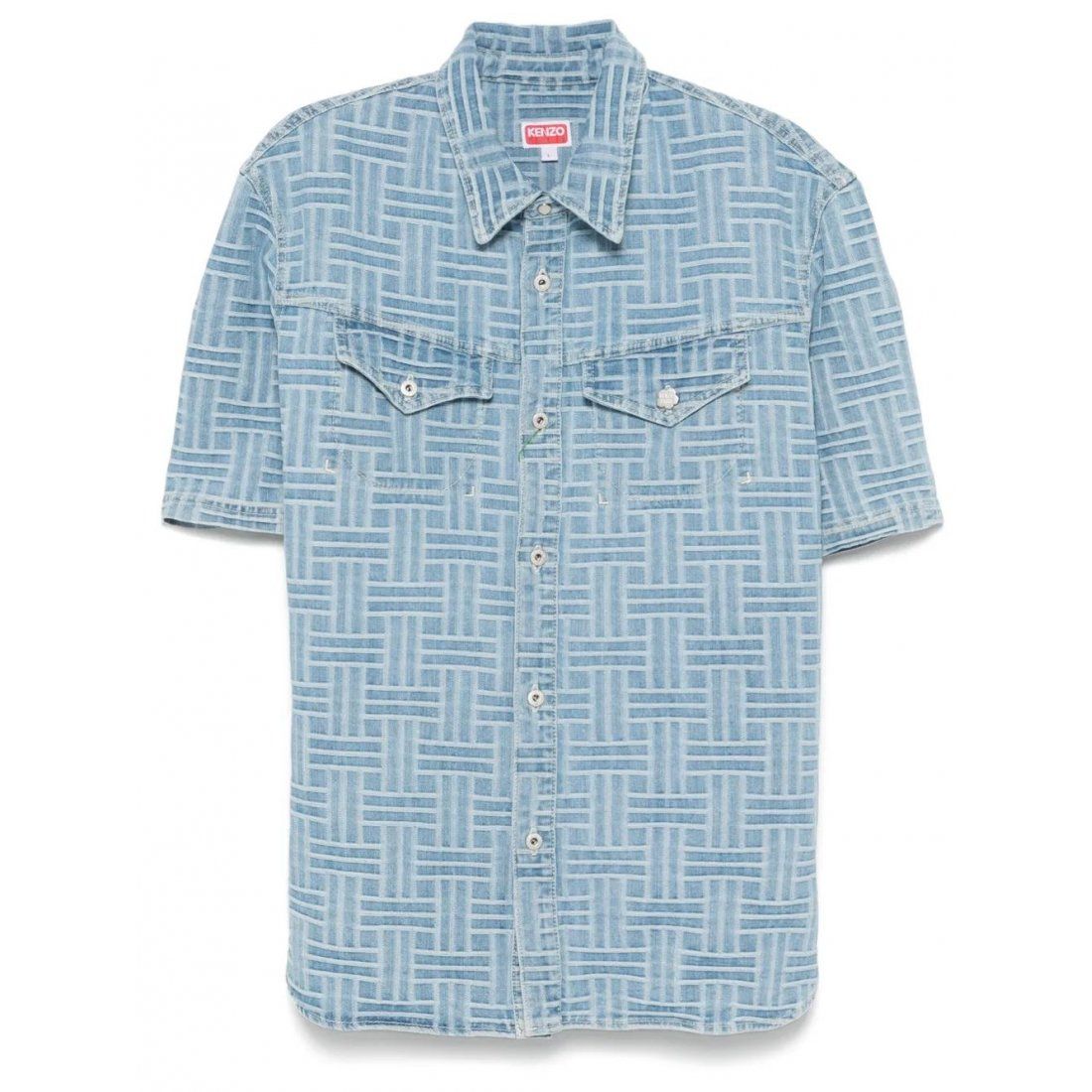 Kenzo - Chemise en Jean 'Weave' pour Hommes