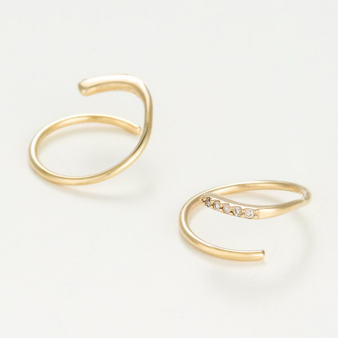 Comptoir du diamant - Boucles d'oreilles 'Joli Tourbillon Diamant' pour Femmes