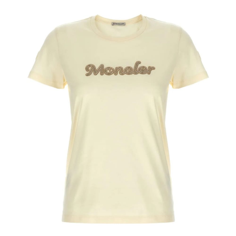 Moncler - T-shirt 'Logo Embroidery' pour Femmes