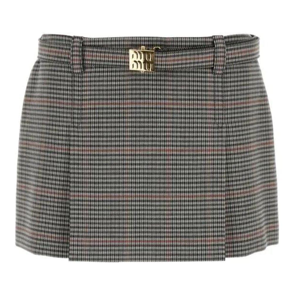 Miu miu - Mini Jupe 'Checked' pour Femmes