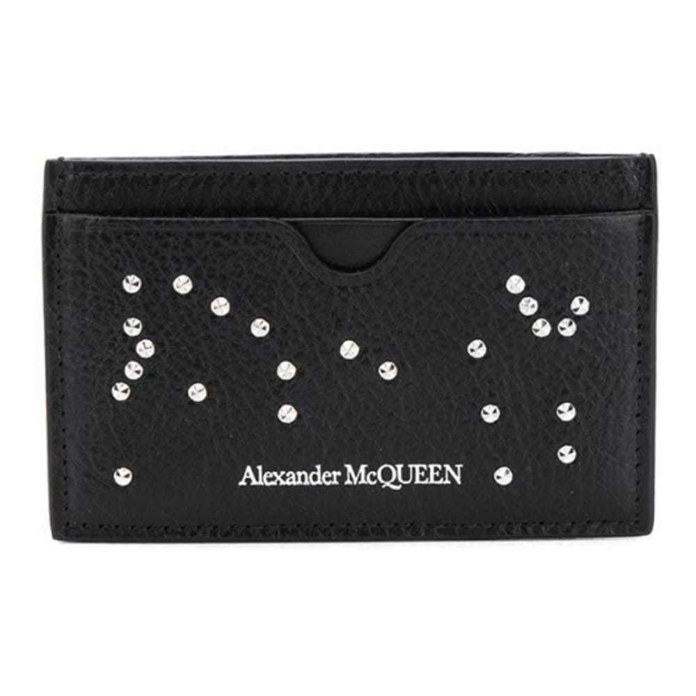Alexander McQueen - Porte-carte 'Crystal Embellished' pour Hommes