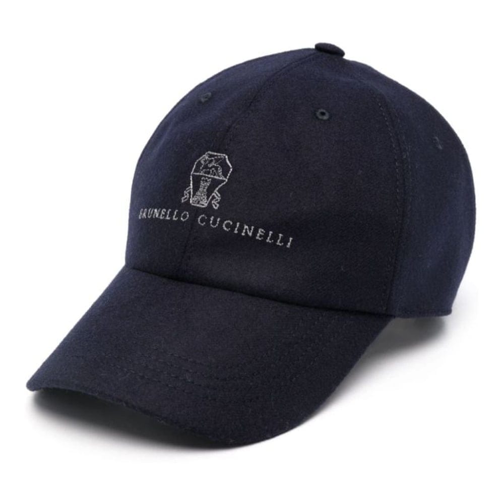 Brunello cucinelli - Casquette 'Logo-Embroidered' pour Hommes