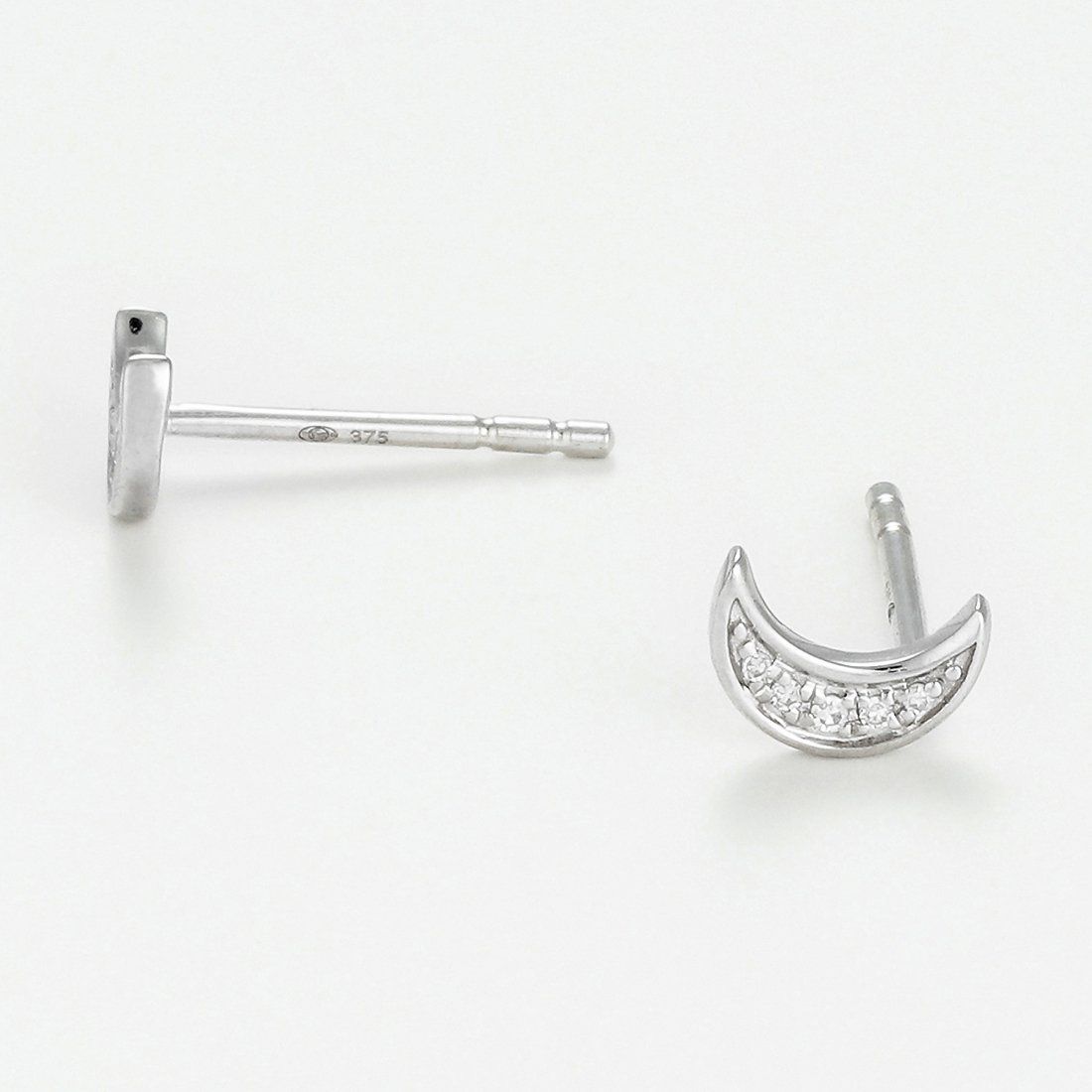 Comptoir du diamant - Boucles d'oreilles 'Diamond Moon' pour Femmes