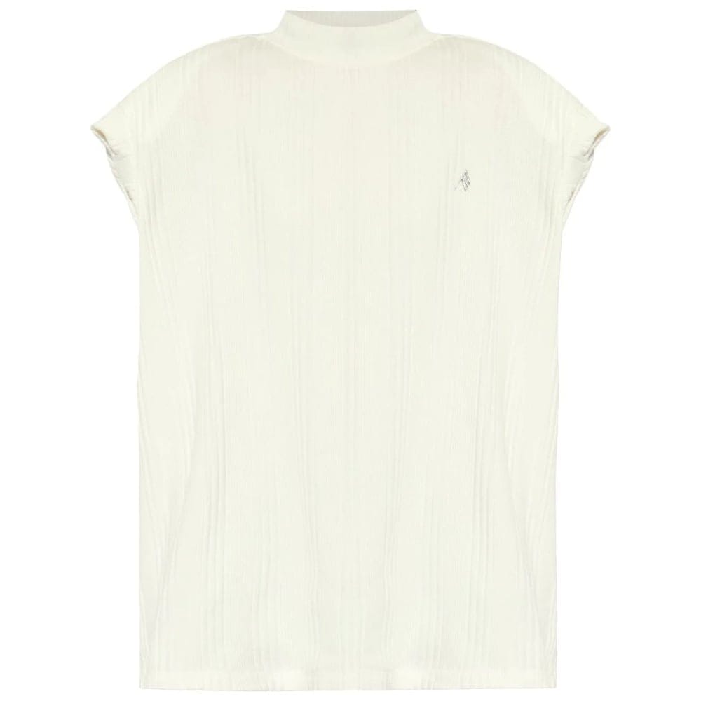 The attico - Top à manches courtes 'Logo-Raised Ribbed' pour Femmes