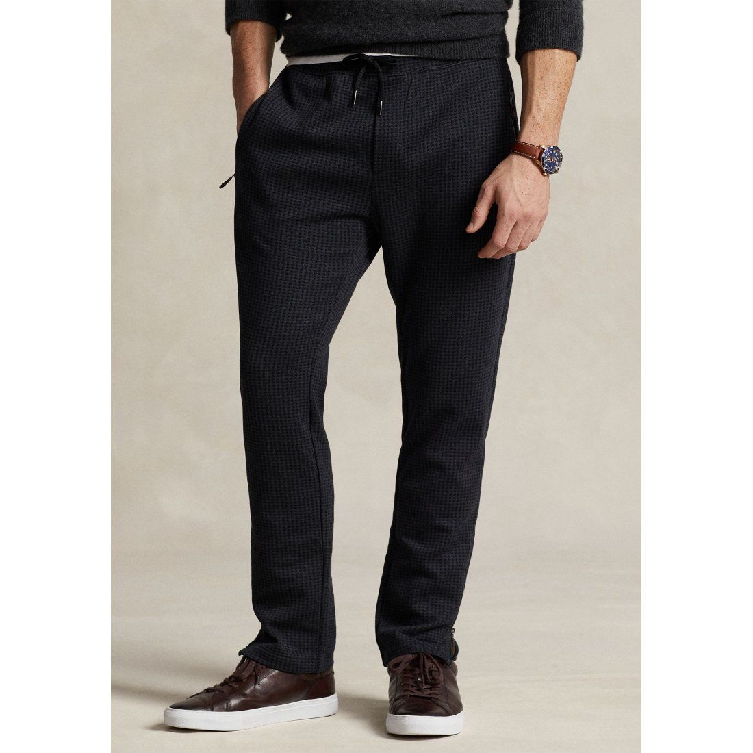 Polo ralph lauren - 'Herringbone Double-Knit Jersey Jogger Pants' pour Hommes