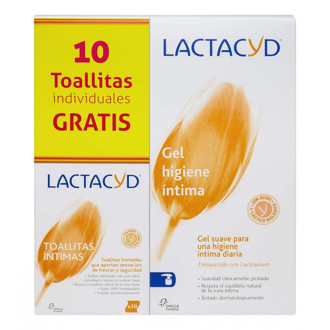 Lactacyd - Gel Intime, Lingettes intimes - 2 Pièces