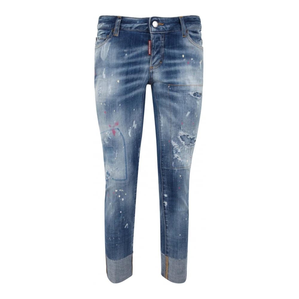 Dsquared2 - Jeans coupe courte 'Light Glassy Wash Jennifer' pour Femmes