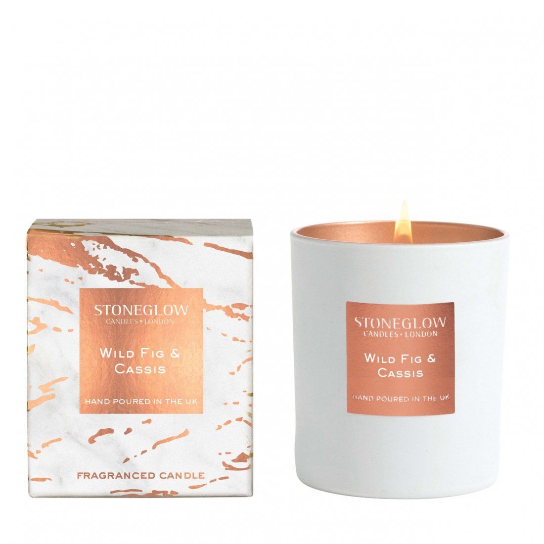 Stoneglow - Bougie parfumée 'Wild Fig & Cassis' - 220 g