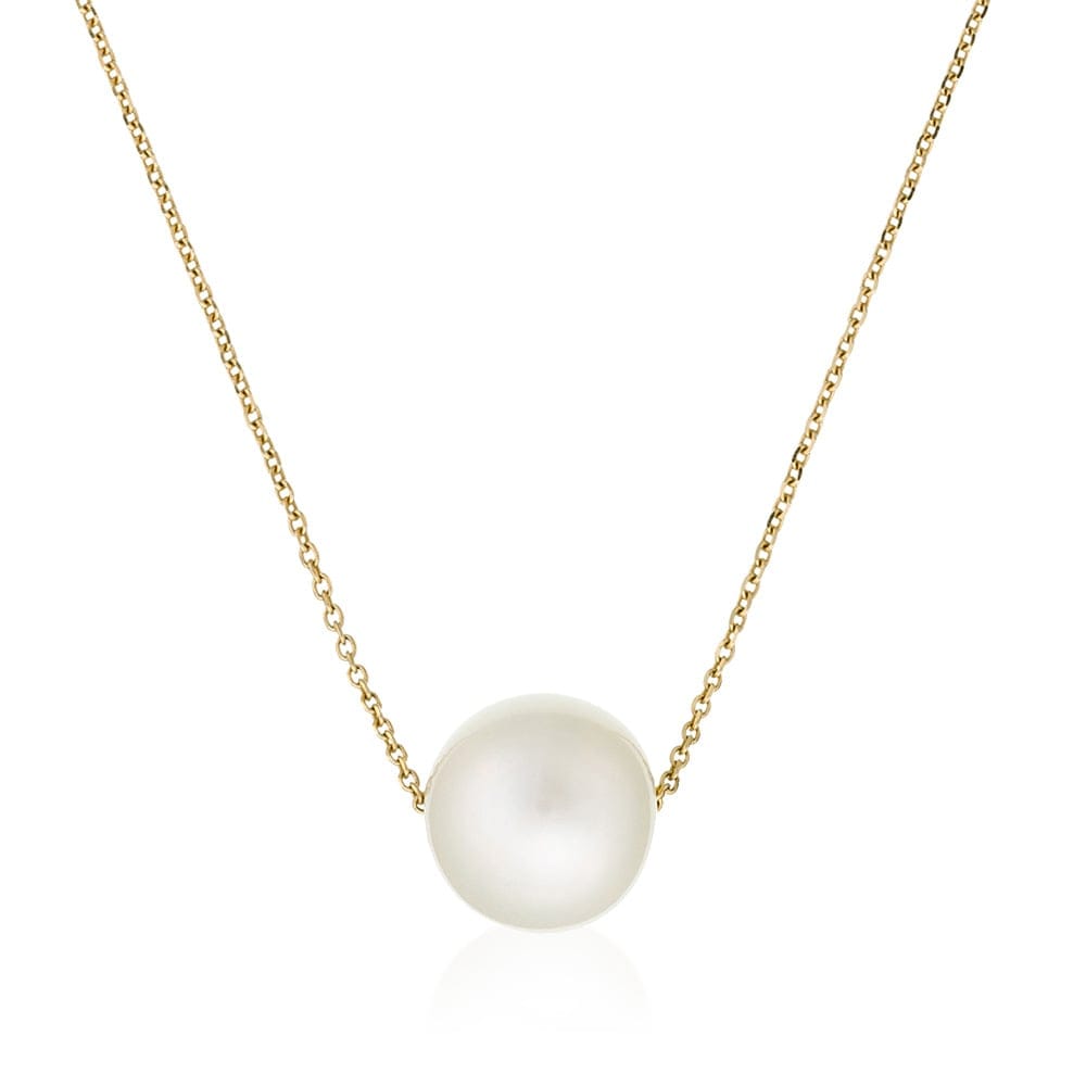 Oro di oro - "Collier 'Single Pearl' pour Femmes"
