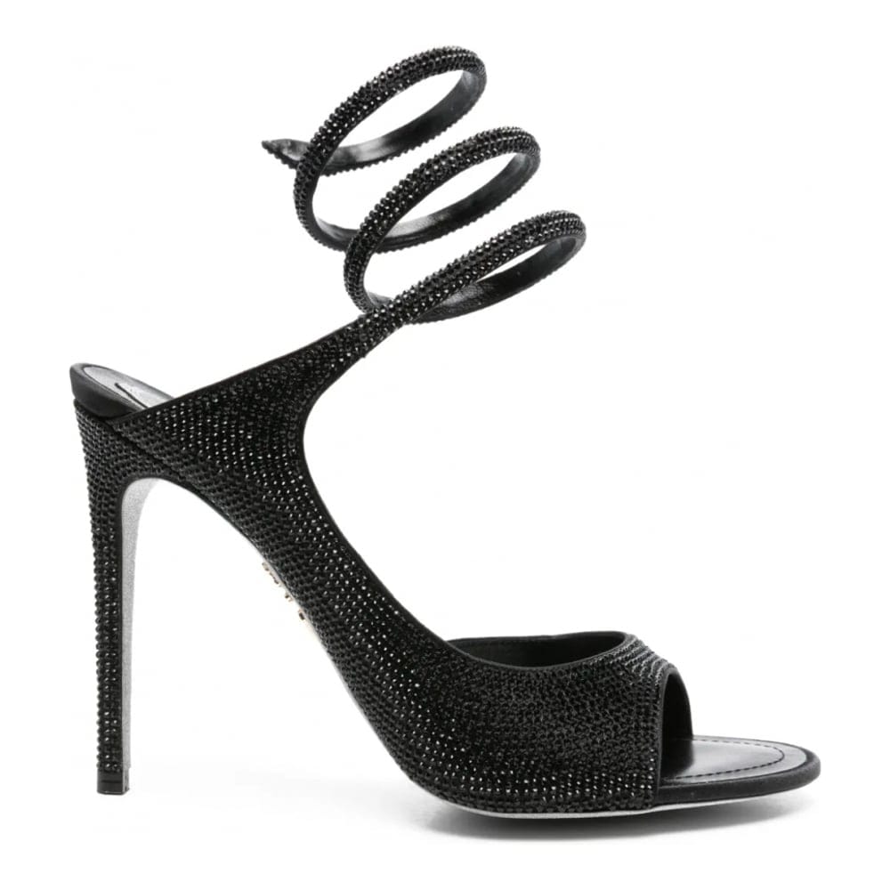 René caovilla - Sandales à talon 'Crystal-Embellished Spiral-Wrap' pour Femmes