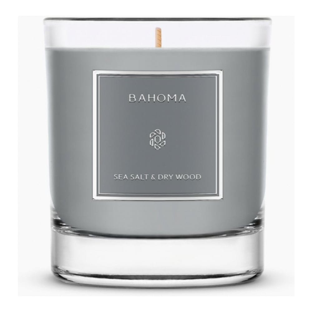 Bahoma London - Grande Bougie 'Ash' - Seasalt & Dry Wood 220 g