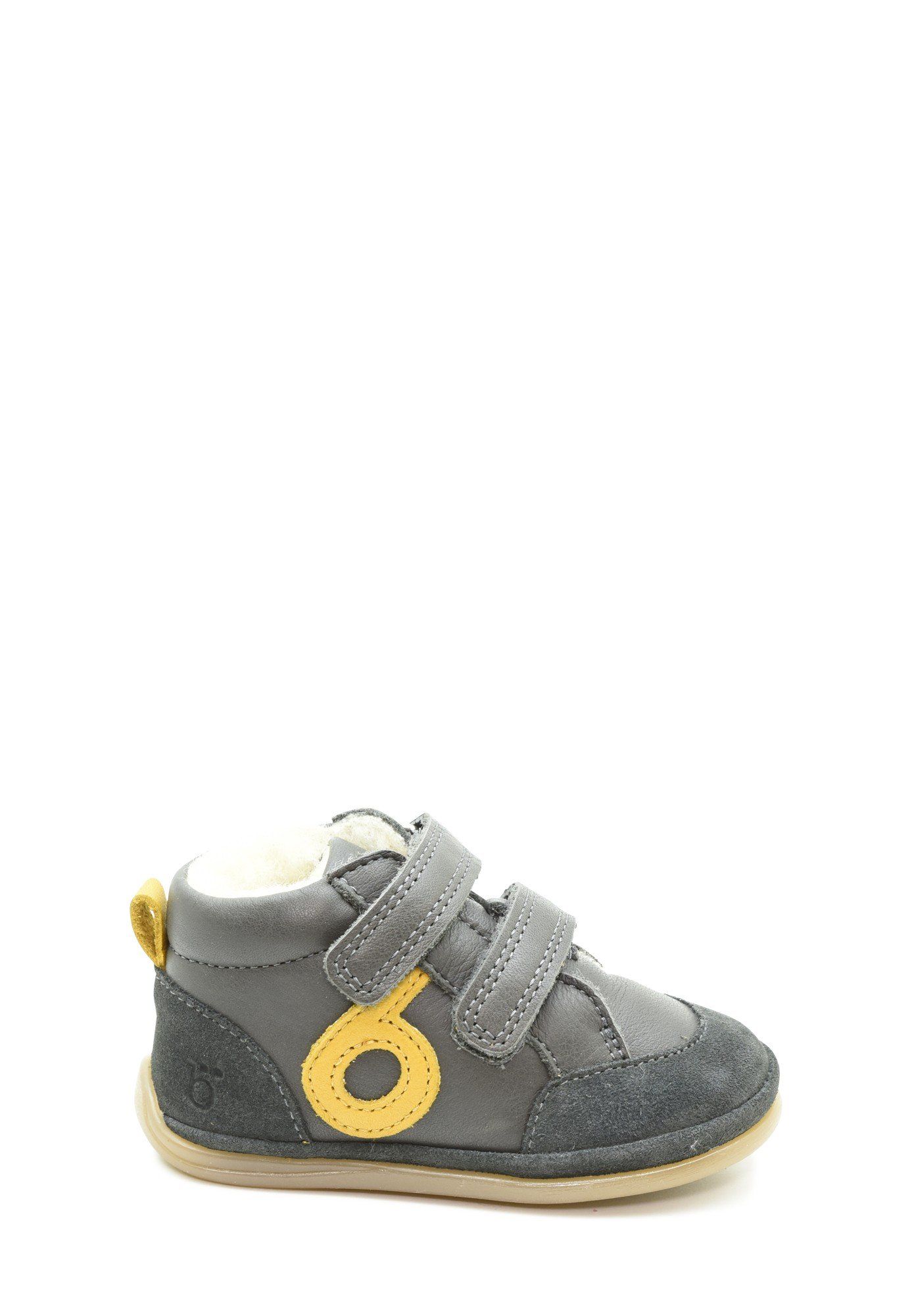 Benjie - Aubépine logo Fourrée Premiers pas Anthracite Jaune