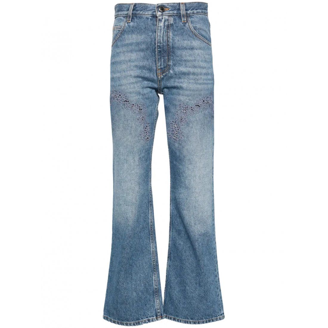Chloé - Jeans 'Guipure-Detail' pour Femmes