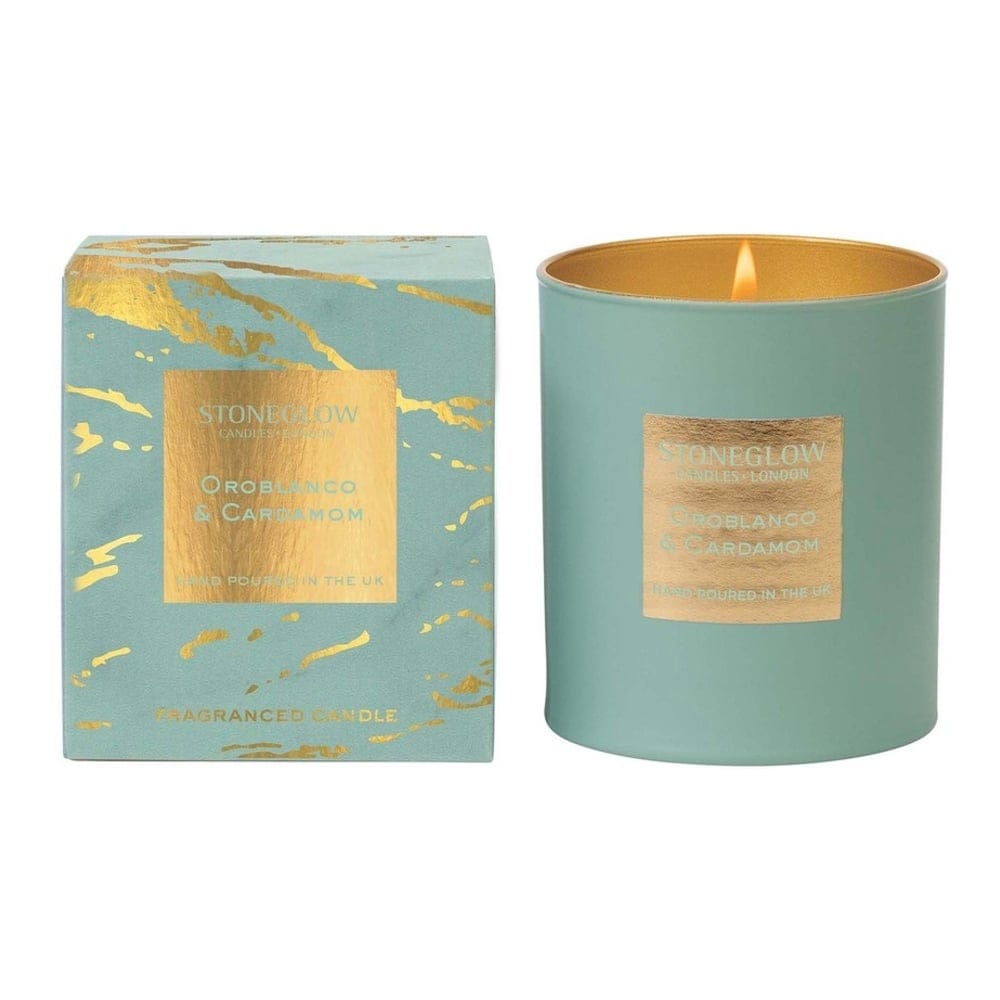 StoneGlow - Bougie parfumée 'Oroblanco & Cardamon' - 220 g