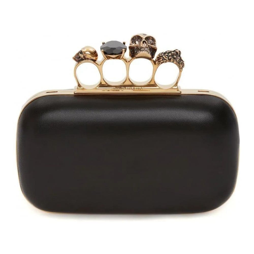 Alexander mcqueen - Pochette 'Skull Four-Ring' pour Femmes