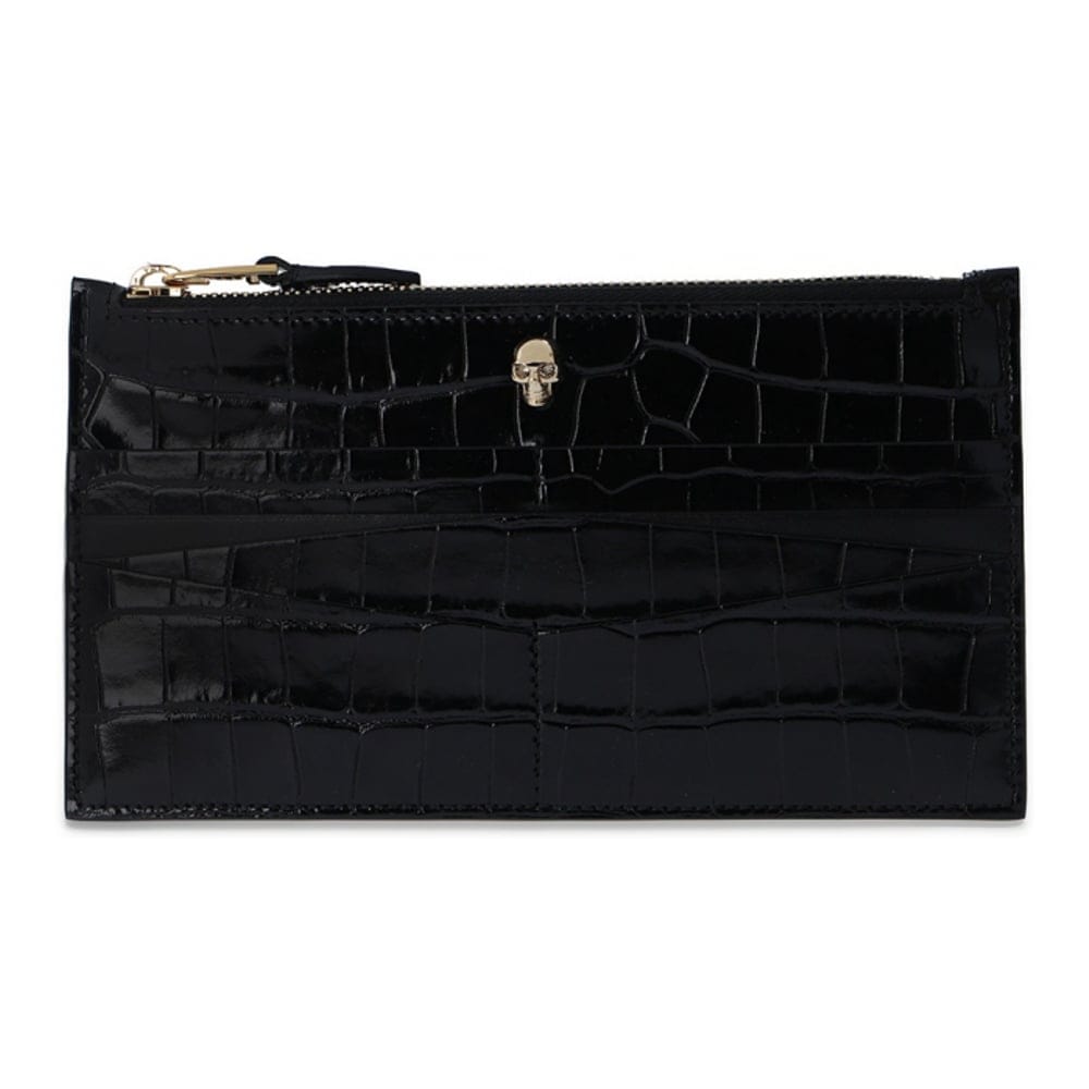 Alexander mcqueen - Portefeuille 'Crocodile Effect' pour Femmes