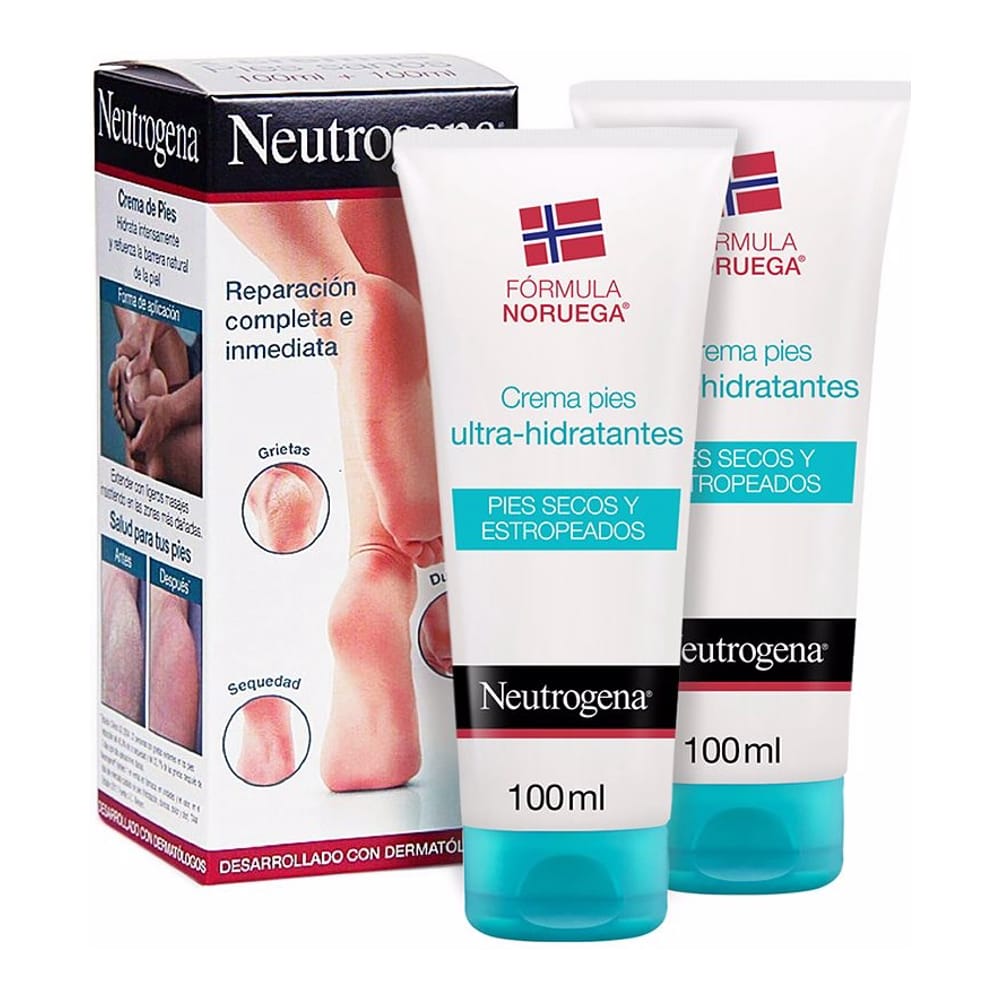 Neutrogena - Crème pour les pieds 'Ultra Hydrating' - 100 ml, 2 Pièces